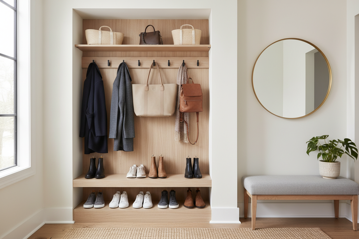 Entryway Shoe & Accessory Organizer