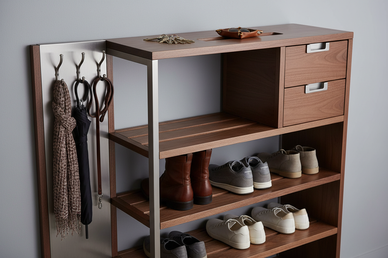 Entryway Shoe & Accessory Organizer