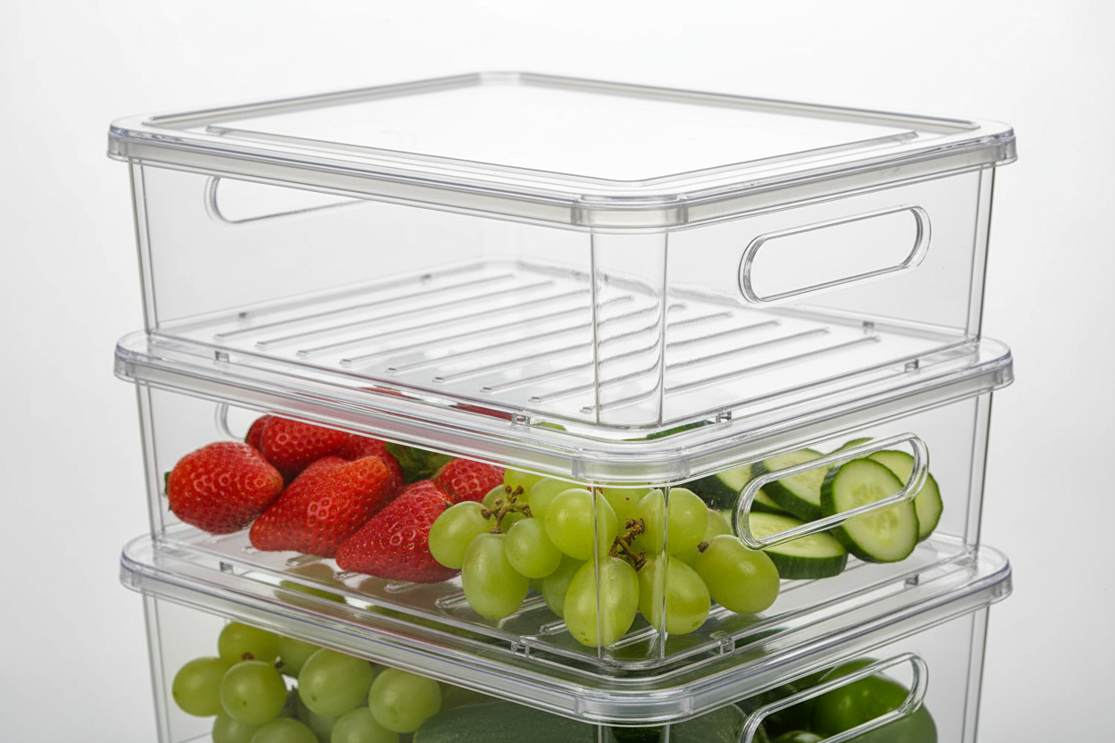 Stackable Fridge Storage Bins