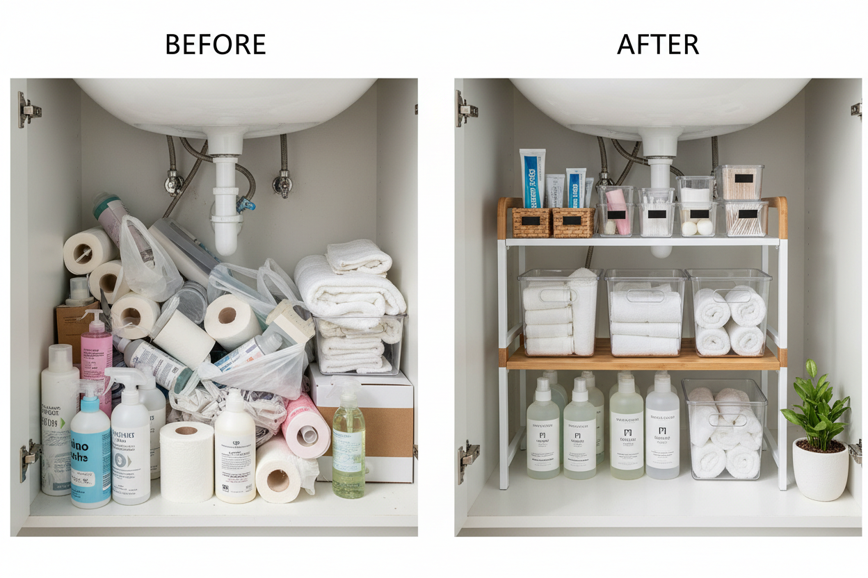 Under-Sink Bathroom Organizer