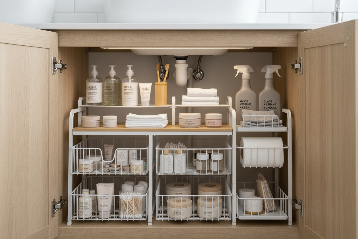 Under-Sink Bathroom Organizer