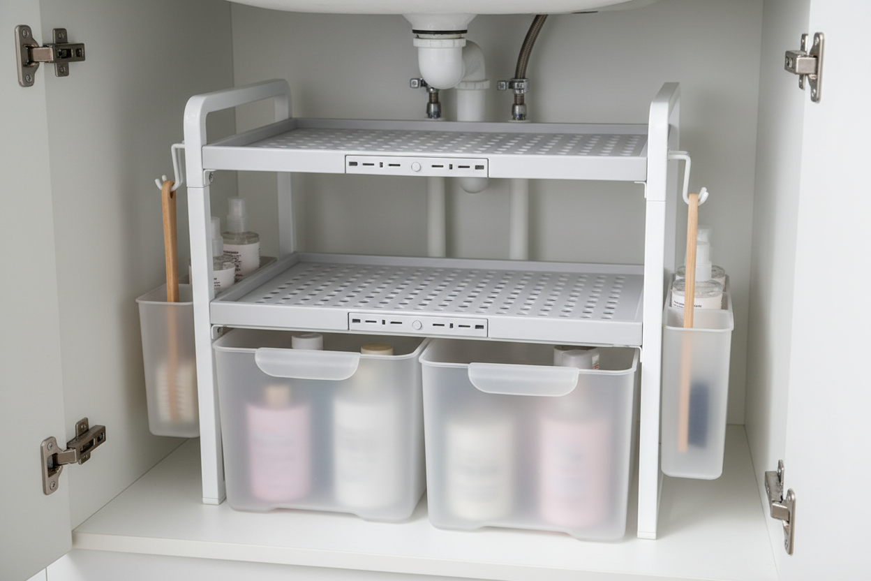 Under-Sink Bathroom Organizer