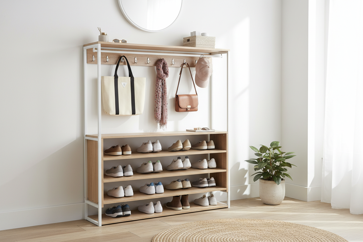 Entryway Shoe & Accessory Organizer