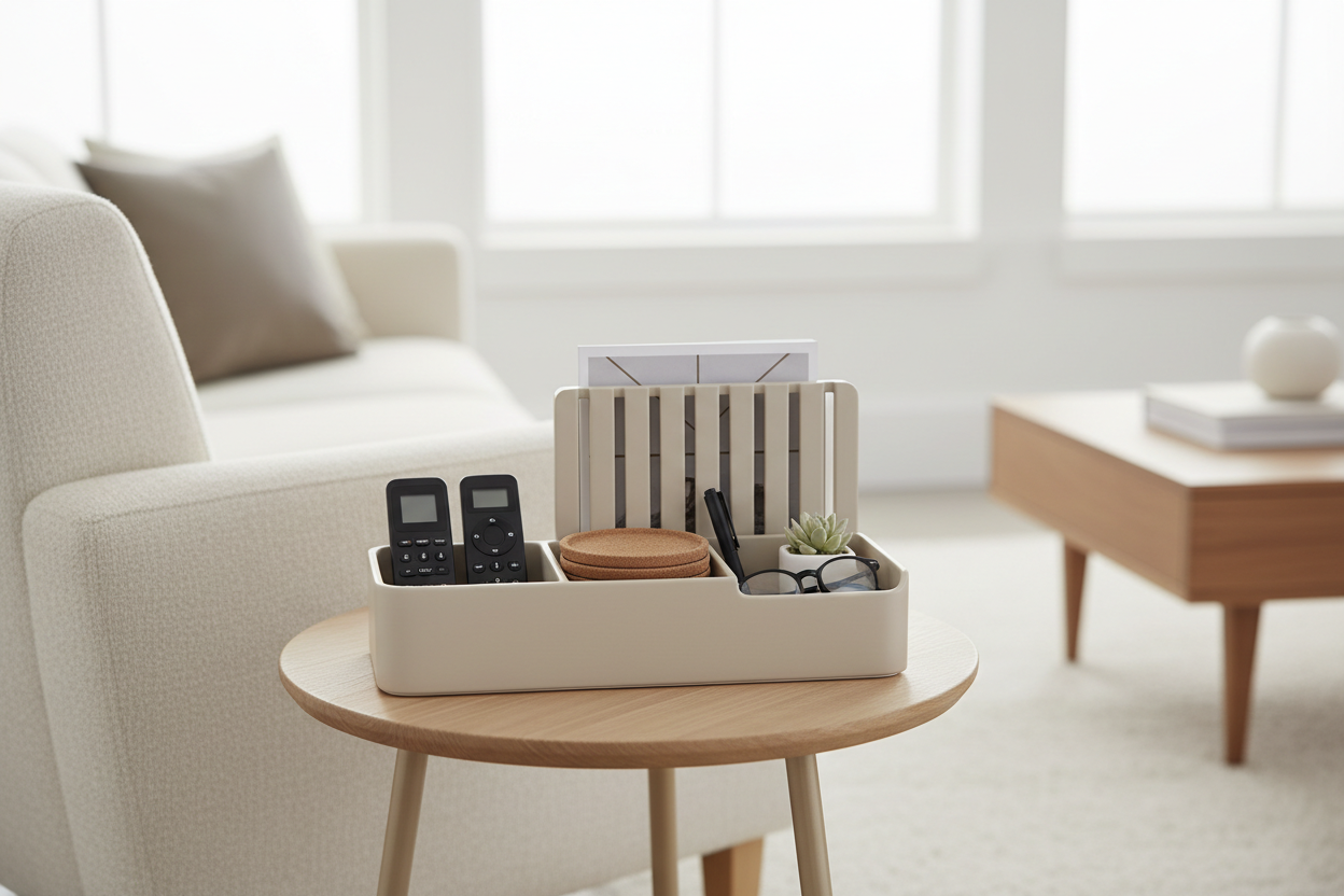 Living Room Side Table Organizer