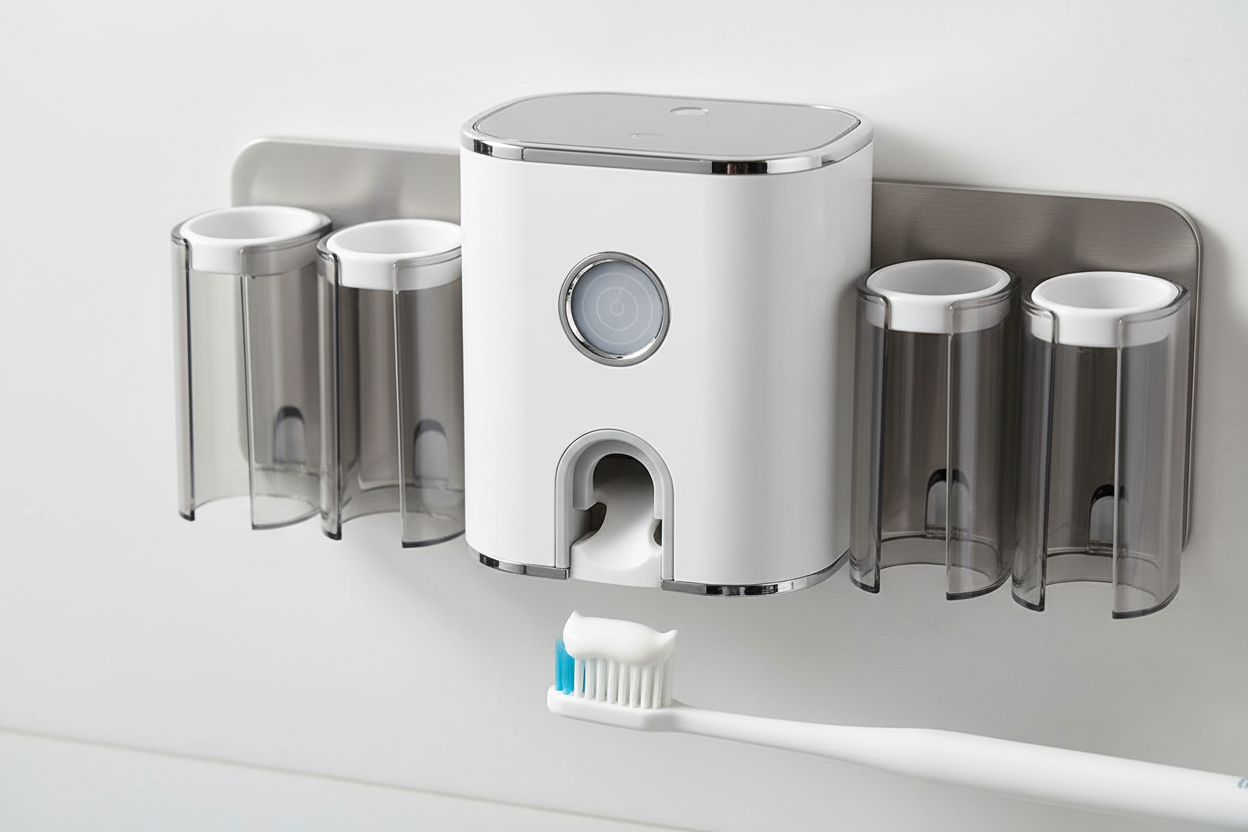 Automatic Toothpaste Dispenser + Holder