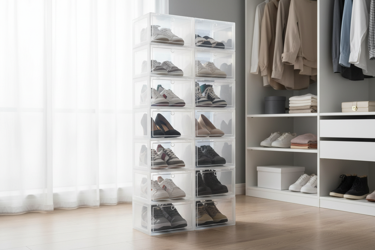Stackable Shoe Storage Boxes