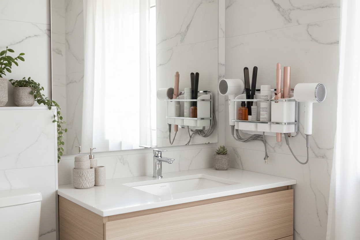 Hair Tool Organizer (Wall-Mounted)