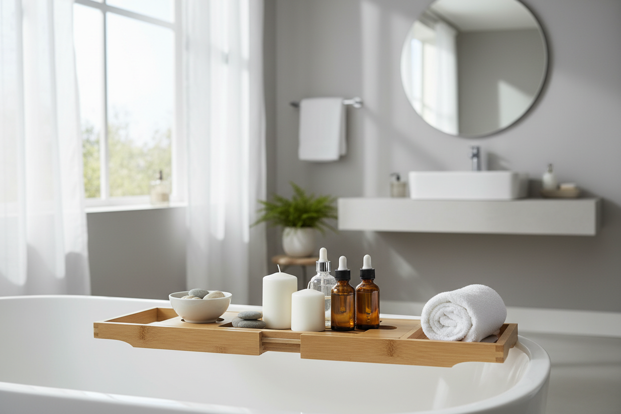 Bamboo Bathroom Tray