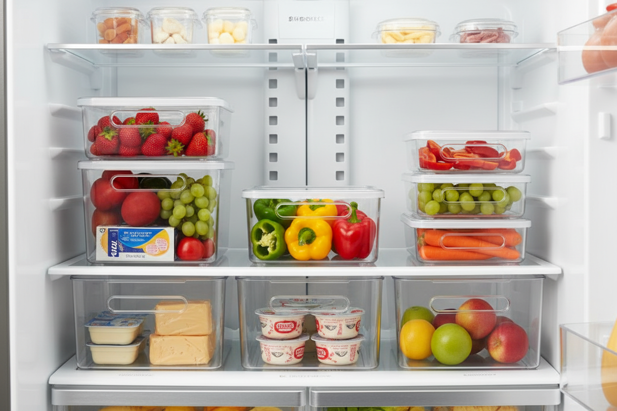 Stackable Fridge Storage Bins