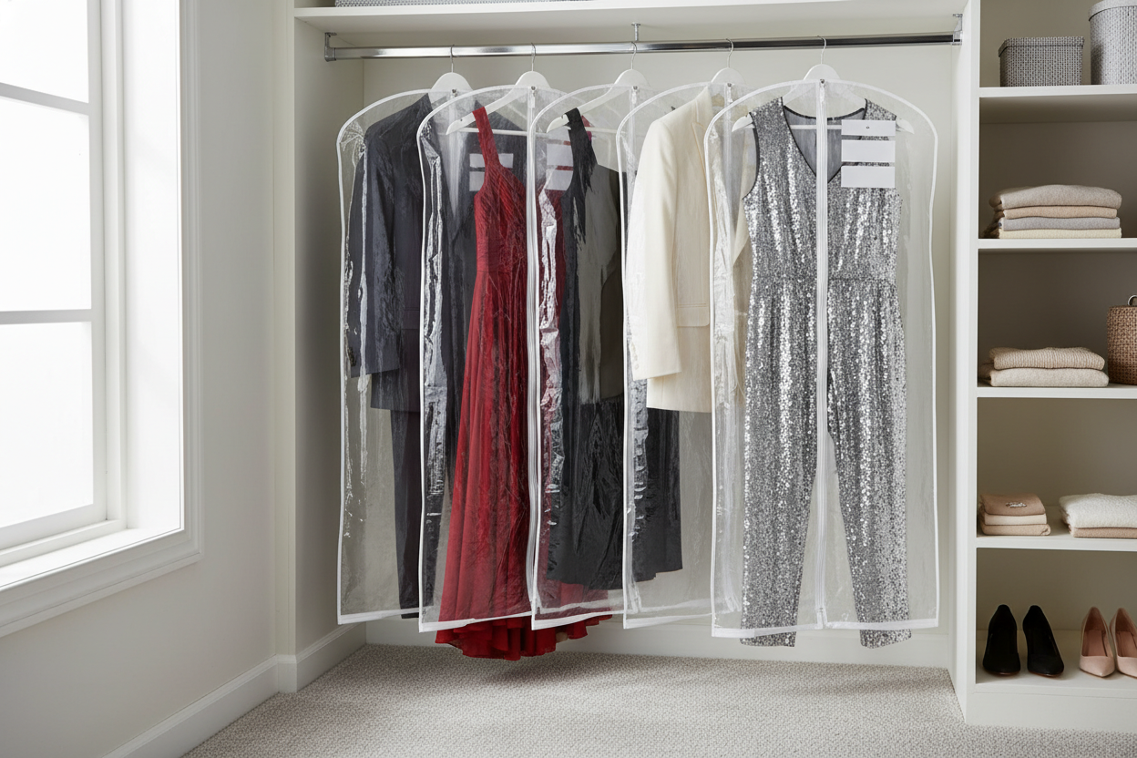 Clear Dust-Proof Clothing Covers