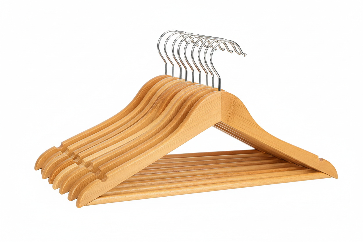 Bamboo Clothing Hangers (Set of 20)