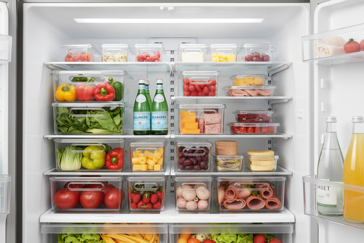 Stackable Fridge Storage Bins