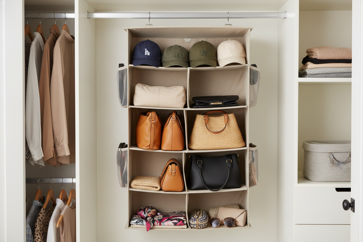 Hat & Bag Hanging Organizer