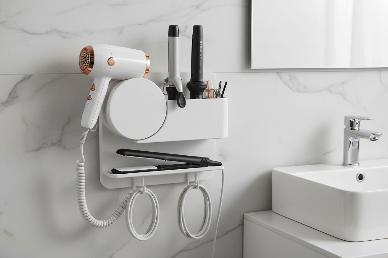 Hair Tool Organizer (Wall-Mounted)